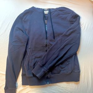 navy zip up